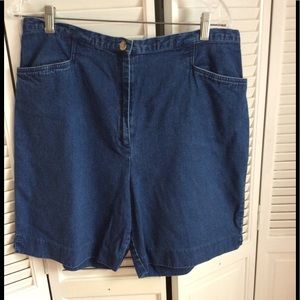 Talbots denim shorts size 16